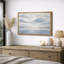 Œuvre de paysage marin doux bleu minimaliste, images d'océan au calme, impression sur toile encadrée-124817989-124817994