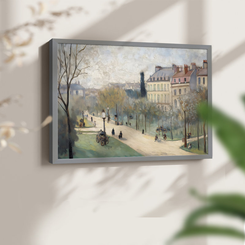 Paysage, série XXV, reproduction encadrée, H 8 po x l 10 po, Gris