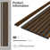 48" x 6" WPC 3D Shiplap Slat Decorative Wall Paneling