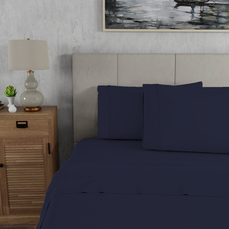 Karlin Ultra-Soft & Wrinkle-Resistant Microfiber Sheet Set, Twin XL Sheet Set + 1 Standard Pillowcase, Snow White