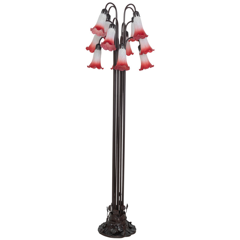 Bueche Tree Floor Lamp, Pink/White