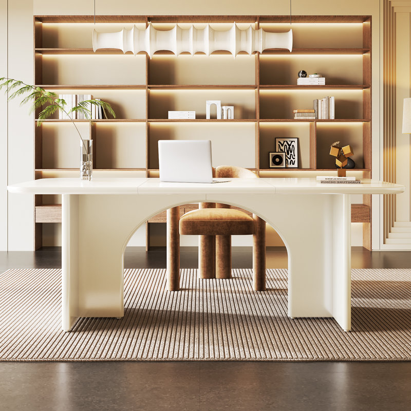 Hadlock Executive Desk, White