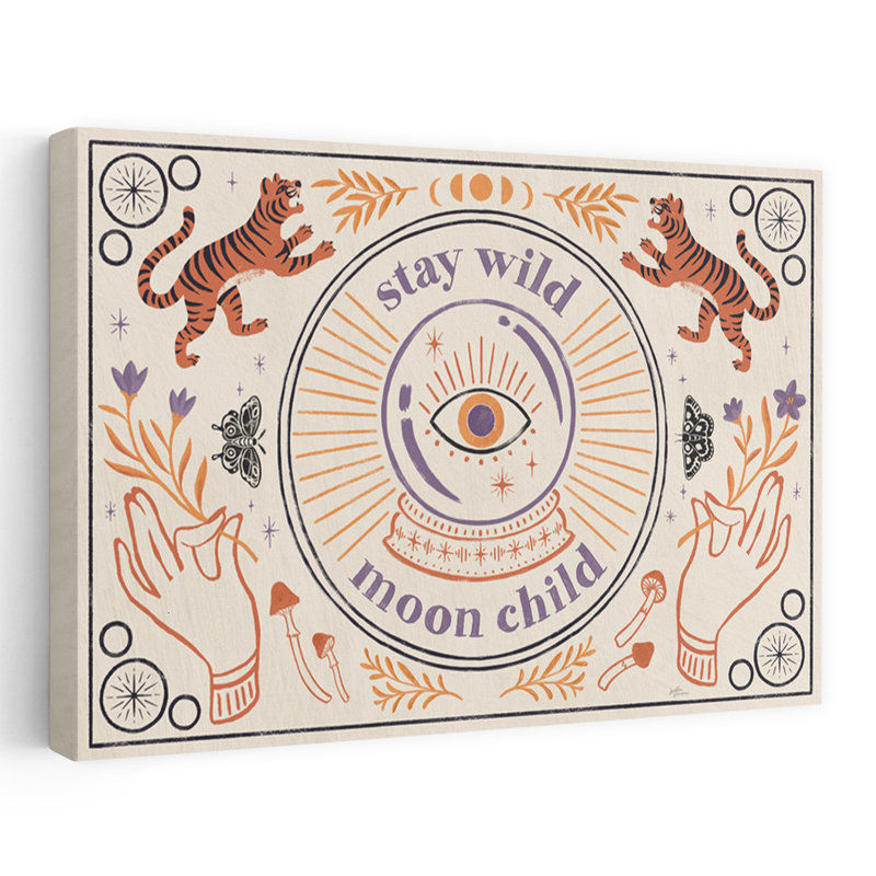 «Spooky Symbols I Light - All Seeing Eye Animals», art céleste noir, H 40 po x l 60 po