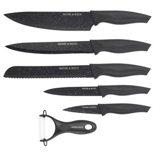 Mayer & Boch 6 Piece Stainless Steel Assorted Knife Set
