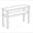 Gia 47'' Raffia Console Table