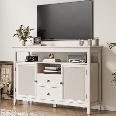 52.8" Rattan Sideboard
