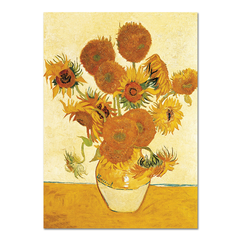 Sunflowers 2 by Vincent Van Gogh - No Frame Painting on Plastic / Acrylic, 95cm H x 65cm W