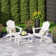 Outdoor Poly Adirondack Chair Set With Coffee Table
