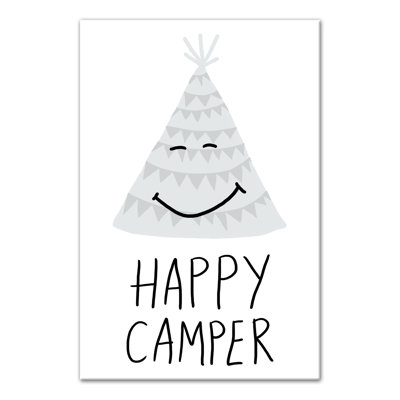 Art sur toile happy camper Burris