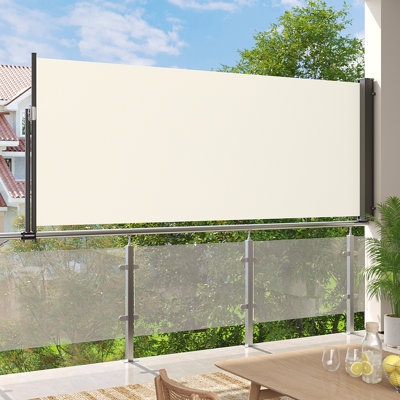 Garden Sanctuary 300cm W x 12cm D Polyester Cover Retractable Freestanding Awning