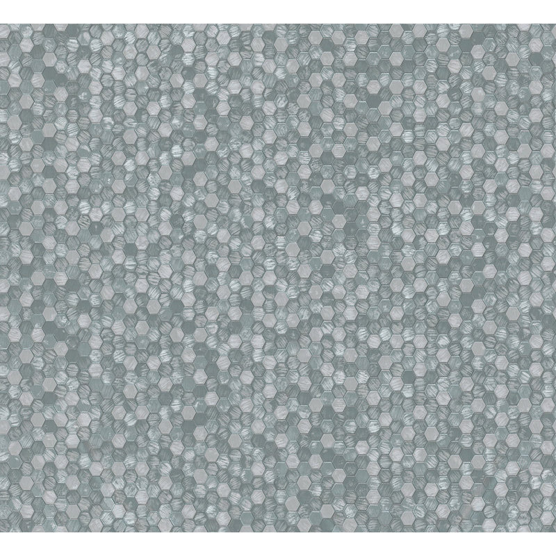 Galerie Fashion Icon Tile optics Wallpaper, Grey