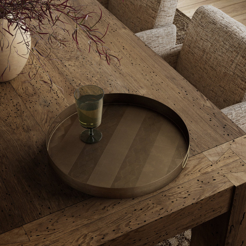 Etched Iron Decorative Tray