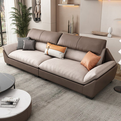 Canapé modulaire kaki en polyester