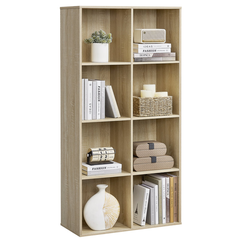 Carrie 129.5cm H x 65.5cm W Cube Bookcase, Oak