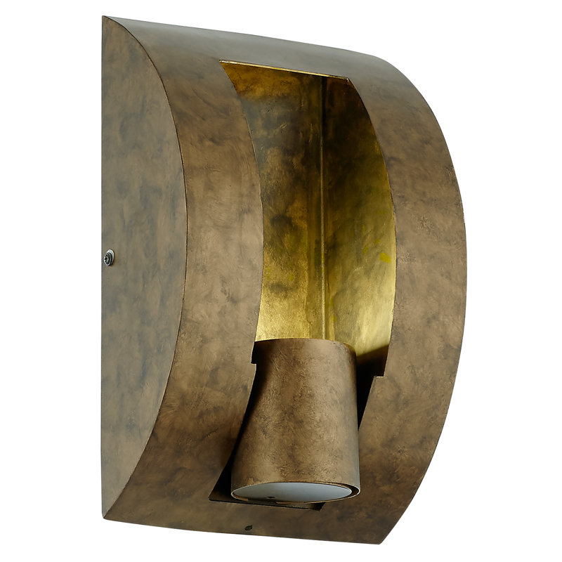 12.125"H Traditional Antique Bronze Uplight Outdoor Wall Sconce