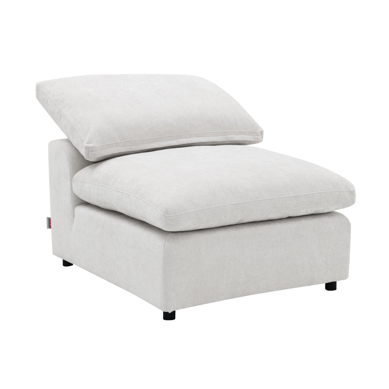Fauteuil rembourré ivoire Naveen