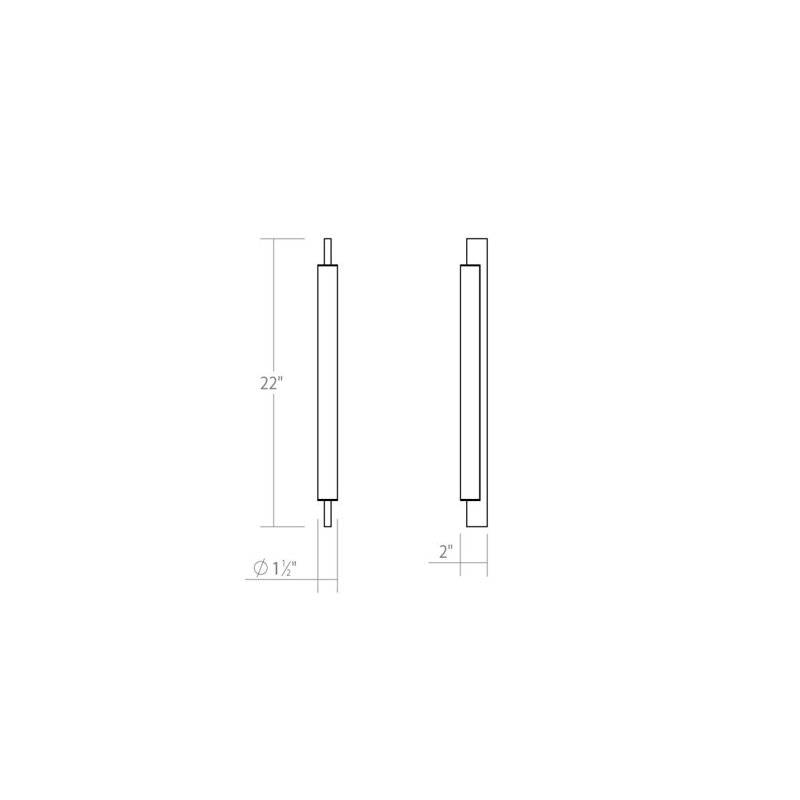 Keel™ 1 - Light LED Bath Bar, Satin Black