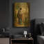«Madame Monet Embroidering» par Claude Monet, art mural en métal doré, 16 po x 24 po-546168085