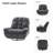 Jace Modern Upholstered Manual Swivel Rocker Recliner with Phone Holder-98592711