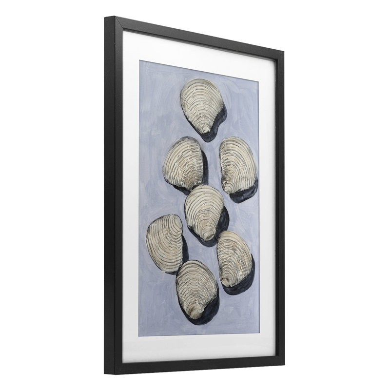 «Embellished Shells Collection», reproduction encadrée sous verre, conception de Michael Willett, H 20 po x l 14 po