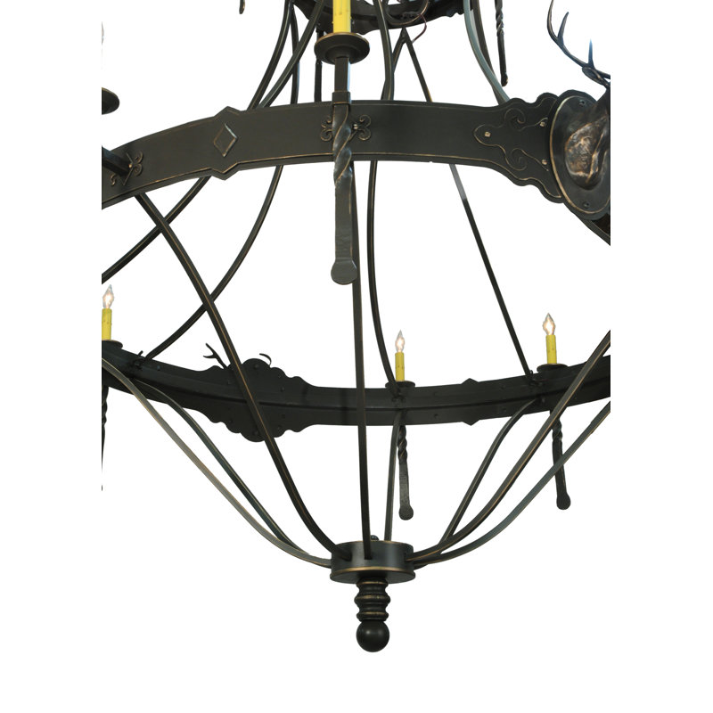 Rustic Lodge 12 - Light Chandelier