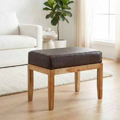 Layan Solid Wood Accent Stool