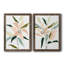 «Lily Abstracted I», ensemble de 2 peintures sur toile encadrées-1330872674-1330872675