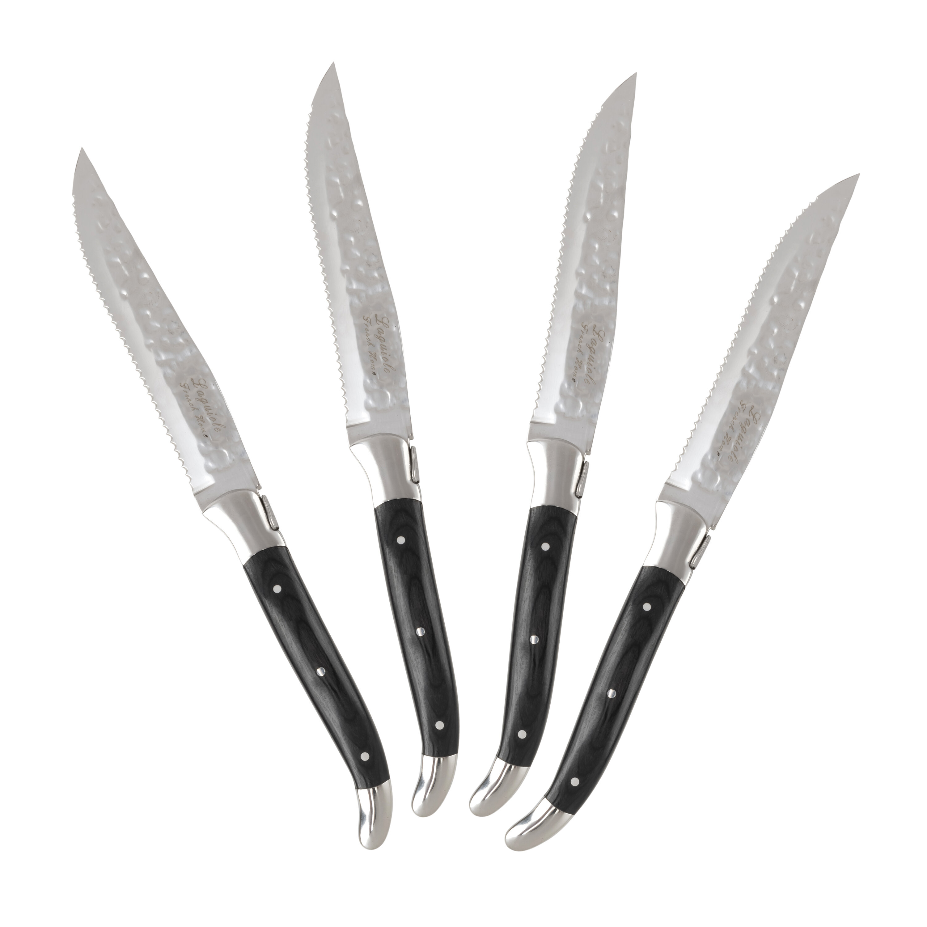 French Home 5-Piece Laguiole Kitchen Knife Set with Magnetic