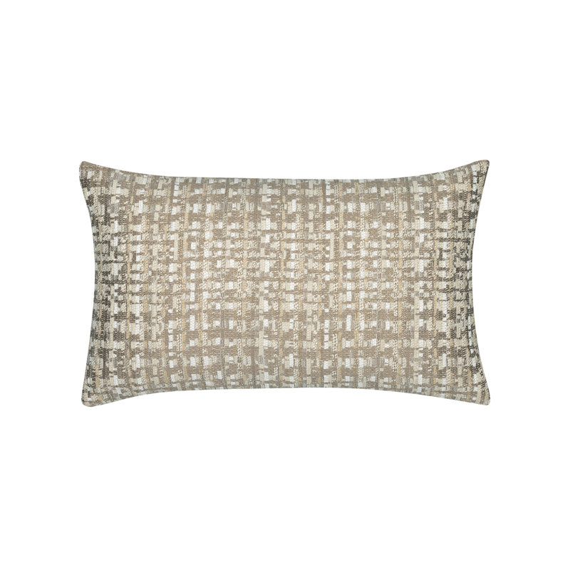 Channel Woven Square Accent Pillow Cover & Insert, Brown