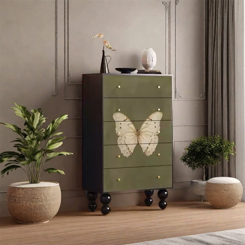 Grande armoire de rangement avec cinq tiroirs