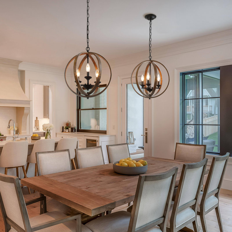 Meredith 3 - Light Brown Sphere Pendant
