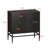 Wood Console Table with Metal Leg ,Door Handles