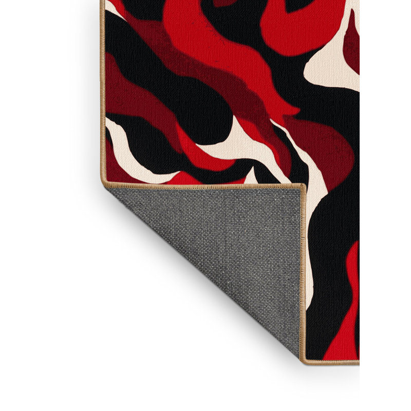 Ruby Drift Rug, Round 5'