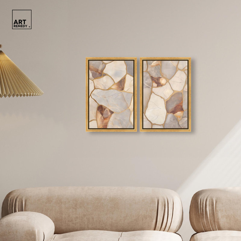 "Boho texturé", reproduction d'art sur toile par Art Remedy, 30 x 45, H 45 po x l 30 po, Toile tendue avec châssis