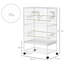 132cm Steel Flat Top Breeder Bird Cage with Wheels