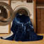 Tapis bleu lavable à la machine Cumberland-1646877087