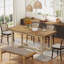 Table de salle à manger rectangulaire en bois 63 pouces-1900845693