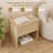 Modern Minimalist Style Large Capacity Nightstand With Hidden Drawer-1926583841
