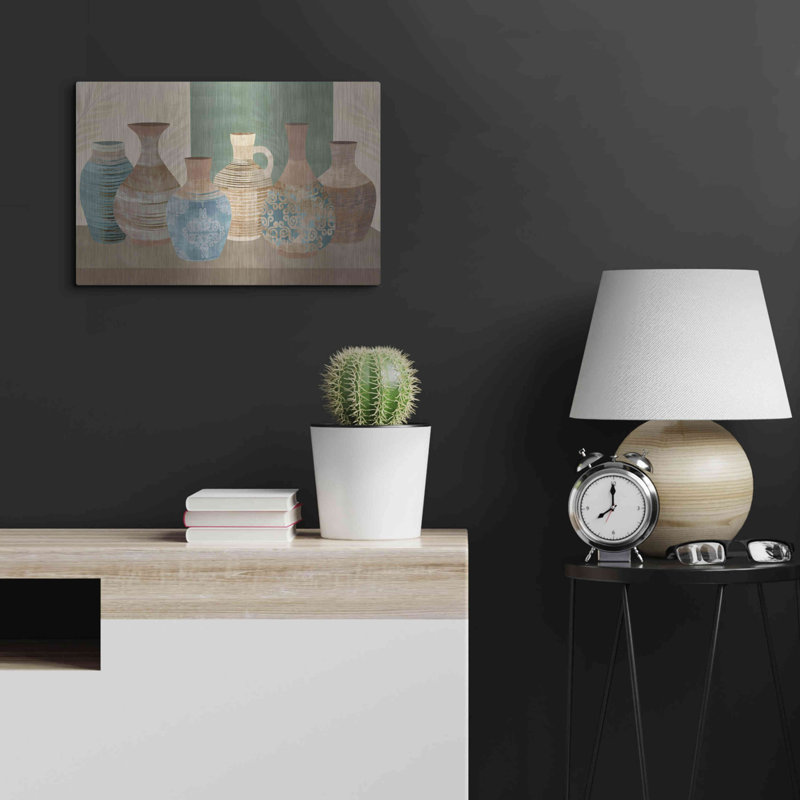 «Earthenwared Pots IV» par Flora Kouta, H 16 po x l 24 po