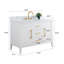 Ensemble de meuble-lavabo simple 48 po avec plateau en marbre Chambery-122239074-122239079