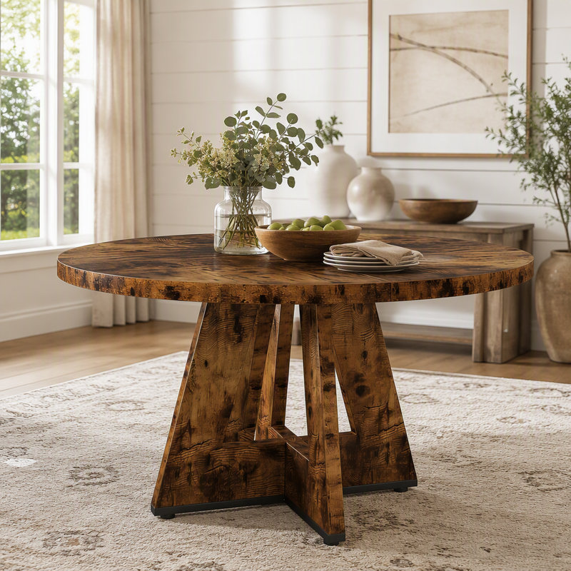 Table de salle à manger 47 po, Rustic Brown