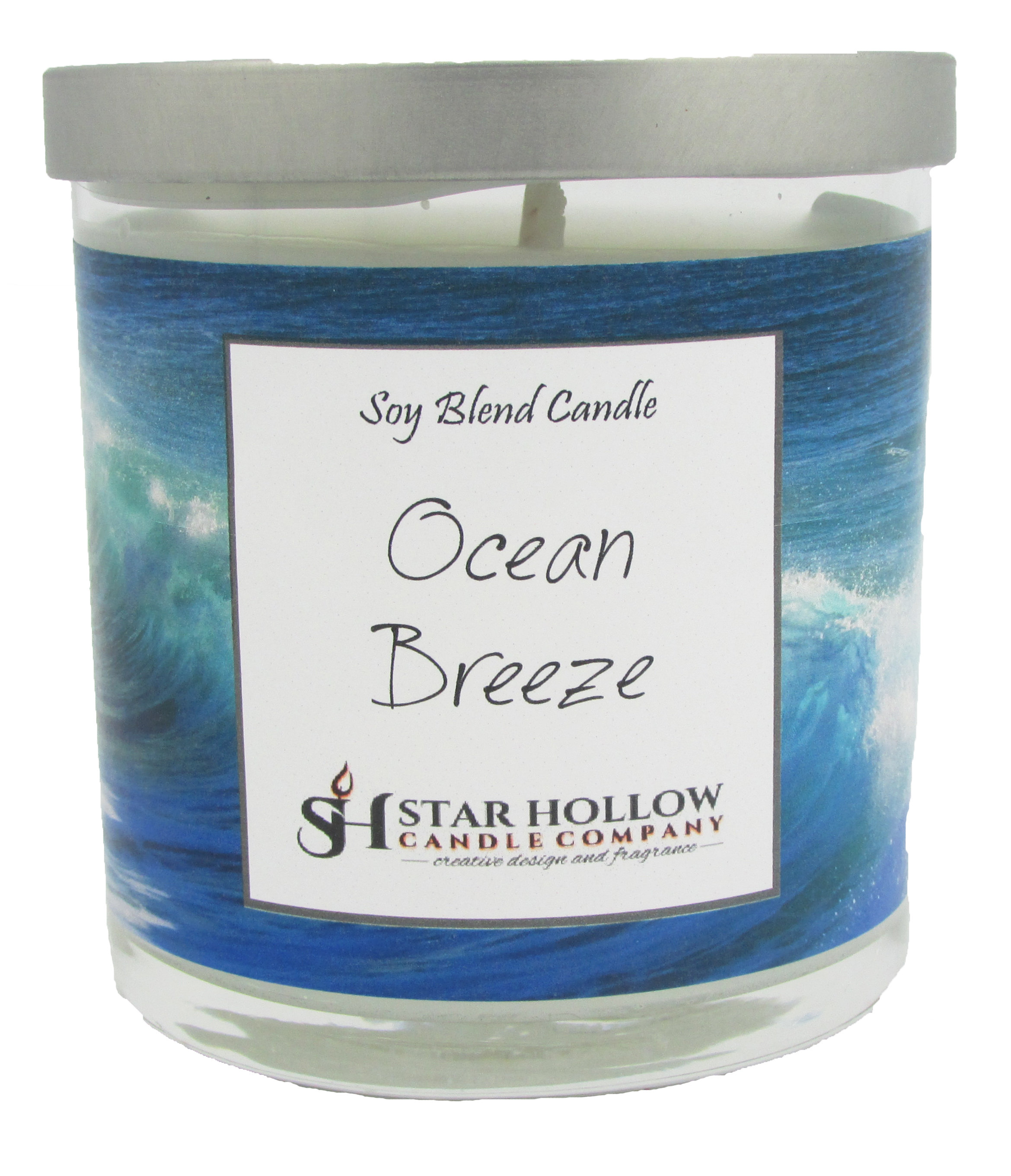 The Yankee Candle Company 2-Wick Ocean Air Blue Jar Candle in the Candles  department at