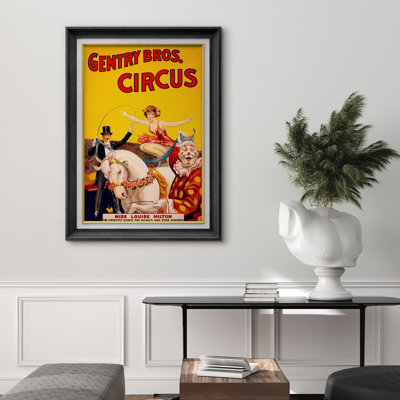 «Vintage Circus», affiche rétro, exposition de carnaval, impression sur toile encadrée