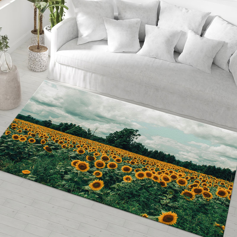Chic Printed Rug with Pile Soft Texture and Intricate Floral Design for an Elegant Touch in Any Room Decor