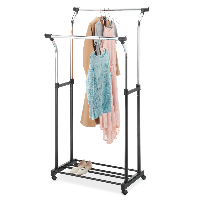 34.5'' Metal Rolling Clothing Rack