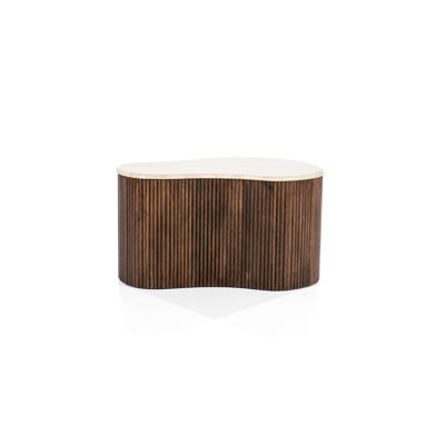 Mari Solid Wood Block Coffee Table