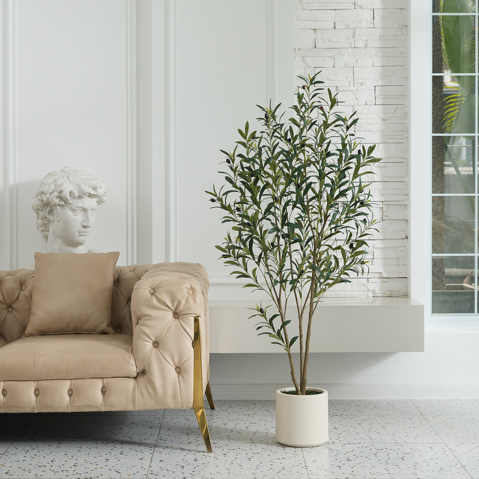 George Artificial Olive Tree - Thumbnail 5