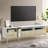 Media Console Table with 3 Drawers and Open Shelves for TVs up to 80''