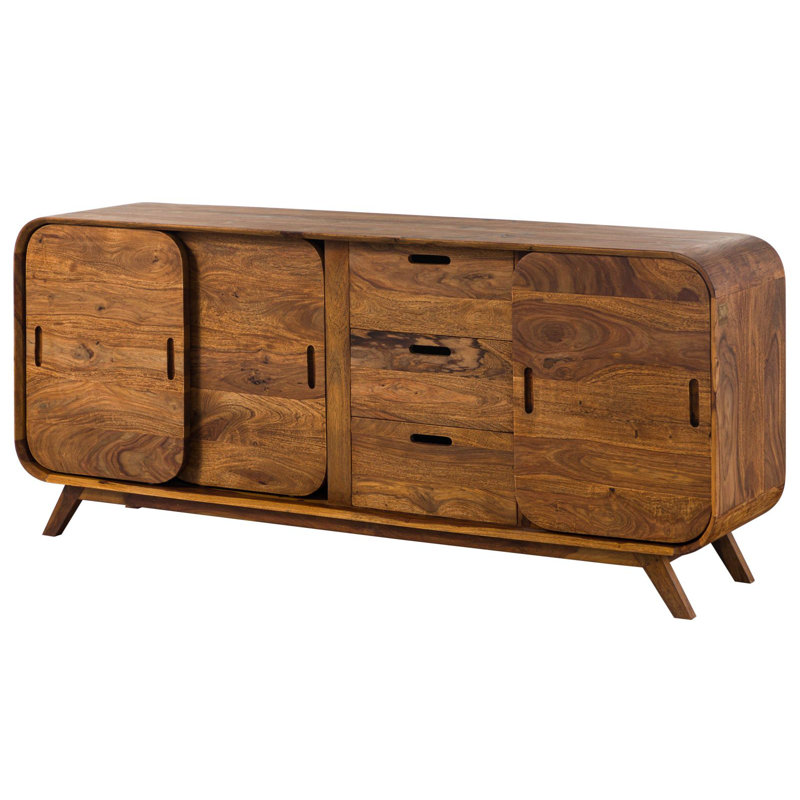 173cm Solid Wood Sideboard, Tan