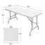 Table pliable blanche